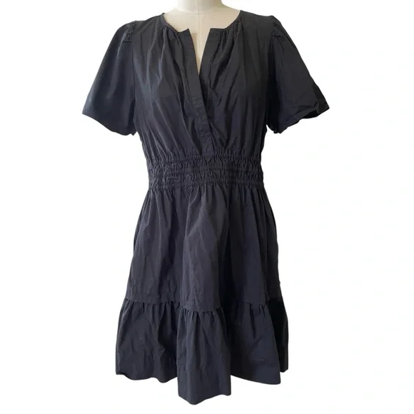 🎉 HP! NWOT! Anthropologie The Somerset Mini Dress in Black - Picture 3 of 13
